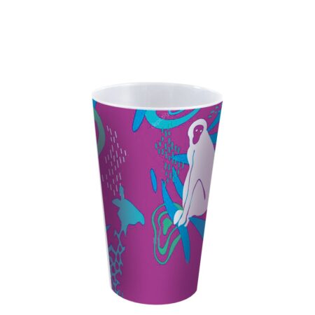 33 CL glass reusable and customizable in full color, Factory of reusable glasses.