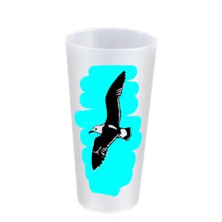 50 CL glass customizable in two colors, Factory of reusable glasses. Manufacturers of recycled products.